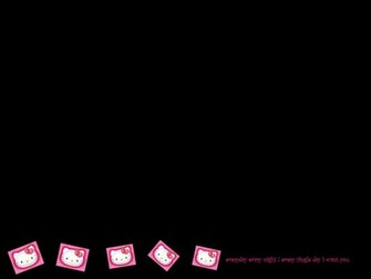 Pink And Black Hello Kitty Background