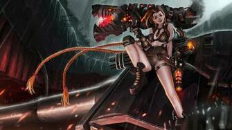 Elite Squad Jinx Skin Splash Art League Of Legends Game