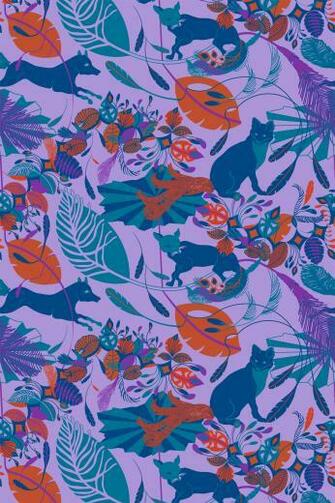 Foxtrot Wallpaper Ruby Orange Monument Interiors