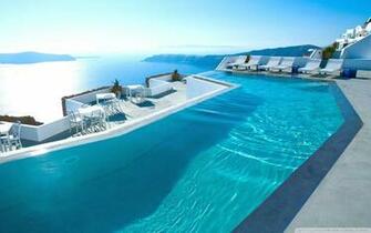 Santorini Hotel 4k HD Desktop Wallpaper For Ultra Tv