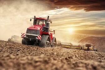 Case Ih Quadtrac In Sunset Tractor Background HD