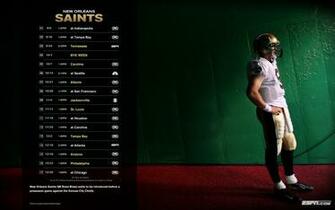 Drew Brees Saints Orleans Paper Wallpaper HD