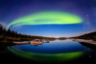 Aurora Over Iceland Computer Wallpaper Desktop Background