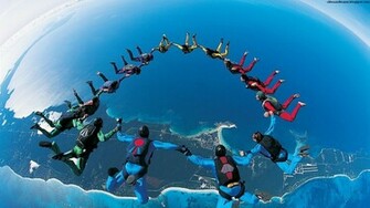 Jumping Photo Extreme Sports Amazing Atmosphere HD Desktop Wallpaper
