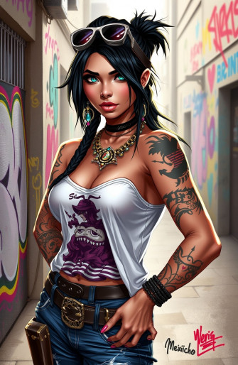 Mexican Gangster Girl Wallpaper