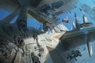 Sci Fi Armada 2d Digital Concept Art Photoshop Ficoolvibe