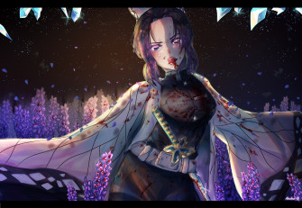 Shinobu Kochou Anime Demon Slayer Wallpaper