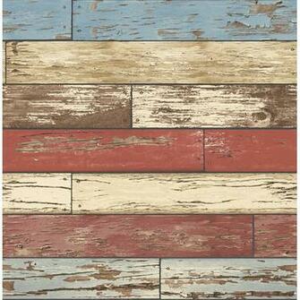 Scrap Weathered X Brick Wallpaper By Brewster Home Fashions