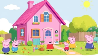 Peppa Pig House HD Wallpaper