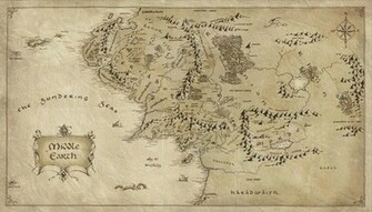 HD Wallpaper The Lord Of Rings Map