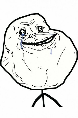 Forever Alone Meme iPhone HD Wallpaper