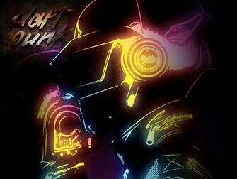 Daft Punk Google Skins Neon Background