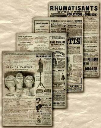 Old French Newspaper Ads Advertisements Paris Antique S Decou