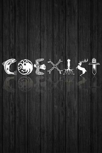 Coexist Game Of Thrones Background Smartphone Lerageshirts Jpg