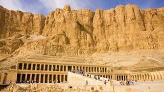 Hatshepsut Temple Egypt Not Really Castle But Still Cool Wallpaper