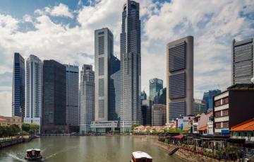 Wallpaper The City Day Singapore Skyscrapers