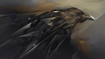 Abstraction Hq Wallpaper Raven