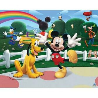 Walltastic Wallpaper Mural Disney Mickey Mouse Clubhouse