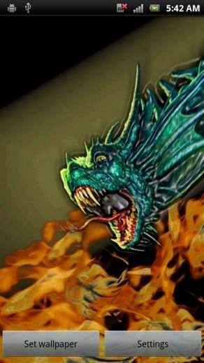 Fire Breathing Dragon Live Wallpaper For Android