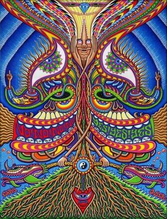 Trippy Weed iPhone Wallpaper