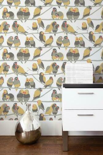 Lovebirds Wallpaper Paradise Monument Interiors