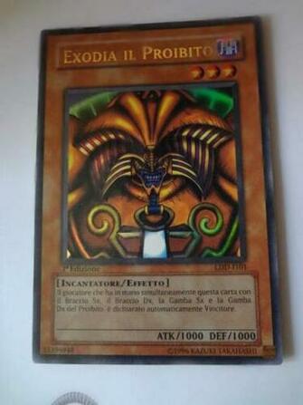 Carta Yu Gi Oh Exodia Il Proibito 1a Edizione A Bazzano Annunci