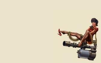 Heels Team Fortress Sitting Simple Background Pin Up Girls Wallpaper