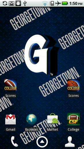 Logo Background Animation That Fades From Georgetown To Hoyas