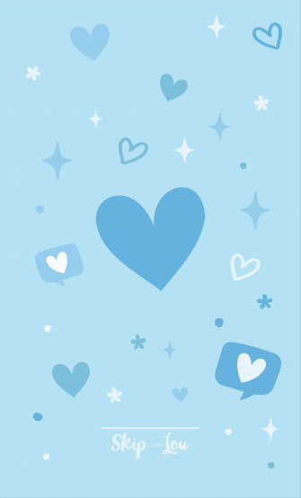 Blue Heart Wallpaper For Phone And Computer Skip To My Lou
