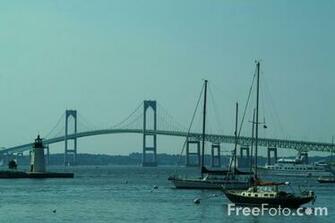 Newport Pell Bridge Rhode Island Usa Pictures Use Image