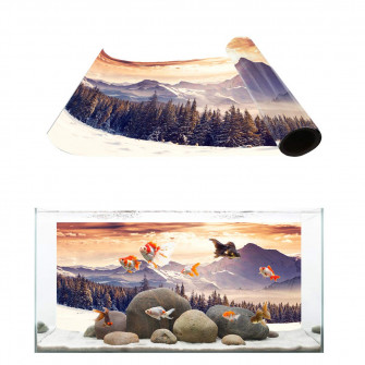 Amazon Aquarium D Cor Background Mountain The Swiss