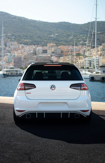 White Volkswagen Car On Road During Daytime Photo Monaco