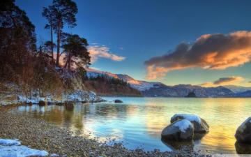 Lake Winter Ultra HD Desktop Background Wallpaper For 4k UHD Tv