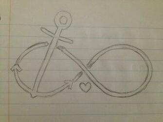 Possible Tattoo Sketch Anchor Infinity Sign Crafty Crafts