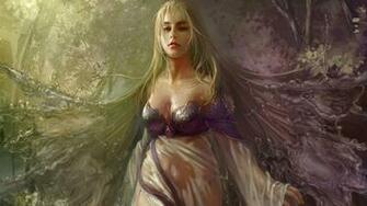 Fantasy Background Women Wallpaper