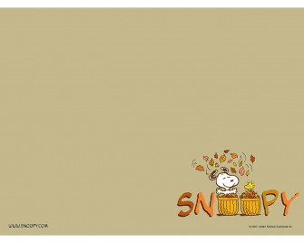 Snoopy Thanksgiving Wallpaper