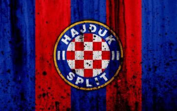 Wallpaper 4k Fc Hajduk Split Grunge Hnl Art Soccer