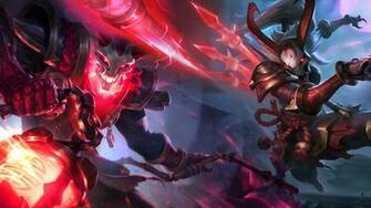 Bloodmoon Kalista Thresh Wallpaper Leagueoflegends