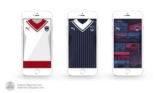 Beetot Kit Girondins De Bordeaux iPhone Wallpaper