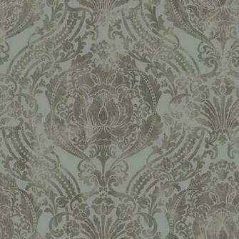 Silk Damask Metallics Strippable Non Woven Prepasted Wallpaper