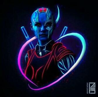 Nebula Neon Marvel Comics