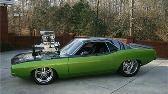 Cool Muscle Car Wallpaper Green