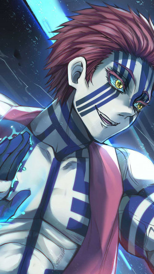 Akaza Background Wallpaper