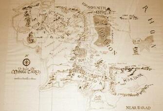 Map Of Middle Earth Wallpaper