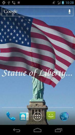 3d Us Flag Live Wallpaper Android Apps On Google Play