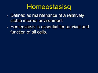 Week Ppt Homeostasis