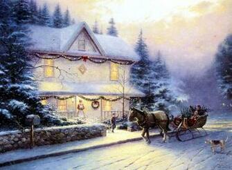 Victorian Christmas Wallpaper