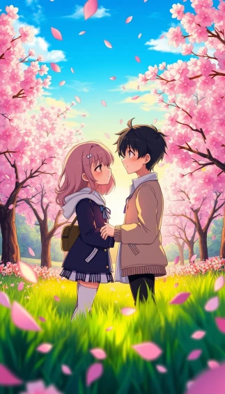 Anime Couple Mobile Wallpaper