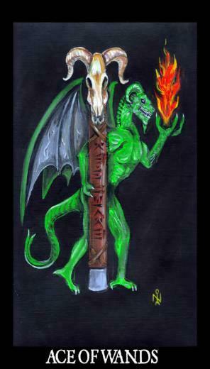 Of Wands Esoteric And Occult Luciferian Tarot Cards Wallpaper Image