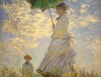 Claude Monet Umbrella iPad Mini Wallpaper